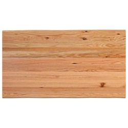 Dessus de table marron clair bois chêne massif rectangulaire 