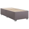 Sommier à lattes de lit avec matelas Gris 100x200 cm Similicuir 