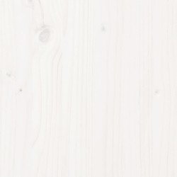 Cadre de lit sans matelas blanc bois massif 135x190 cm 