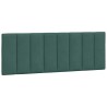 Lit avec matelas vert foncé 140x200 cm velours 
