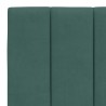 Lit avec matelas vert foncé 140x200 cm velours 