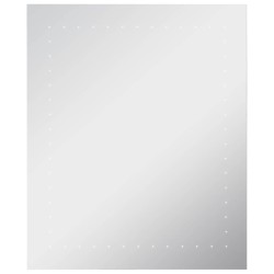 Miroir mural à LED pour salle de bains 50x60 cm 