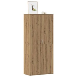 Armoire à chaussures chêne artisanal bois d'ingénierie 