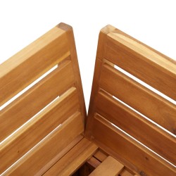 Canapé d'angle sectionnel 1 pc et coussins Bois d'acacia massif 