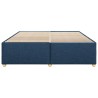 Cadre de lit sans matelas bleu 200x200 cm tissu 
