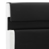 Cadre de lit avec LED sans matelas noir similicuir 90x200 cm 