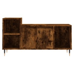 Meuble TV Chêne fumé 100x35x55 cm Bois d'ingénierie 