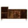 Meuble TV Chêne fumé 100x35x55 cm Bois d'ingénierie 