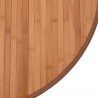 Tapis rond naturel 80 cm bambou 