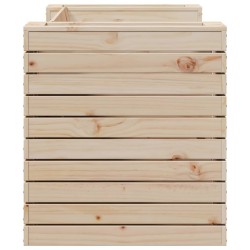 Banc avec jardinières 167,5x60x65 cm bois massif de pin 