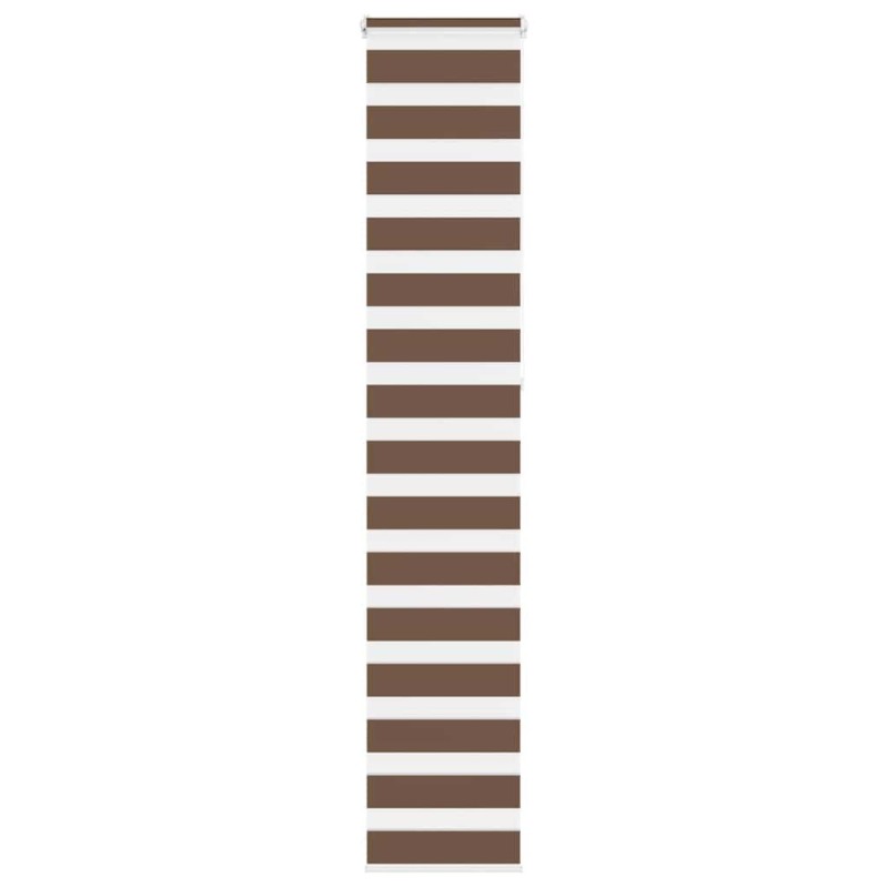 Store zèbre marron 40x230 cm largeur du tissu 35,9 cm polyester 