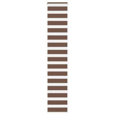 Store zèbre marron 40x230 cm largeur du tissu 35,9 cm polyester 