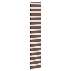 Store zèbre marron 40x230 cm largeur du tissu 35,9 cm polyester 