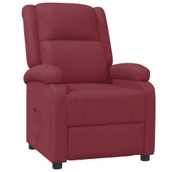 Fauteuil inclinable Rouge bordeaux Similicuir 