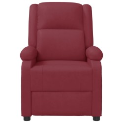 Fauteuil inclinable Rouge bordeaux Similicuir 