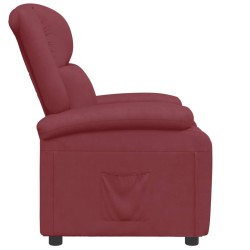 Fauteuil inclinable Rouge bordeaux Similicuir 