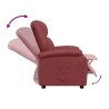 Fauteuil inclinable Rouge bordeaux Similicuir 
