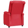 Fauteuil inclinable Rouge Similicuir 