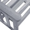 Chaises de jardin avec table à thé et coussins Acacia solide 