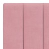 Lit avec matelas rose 140x200 cm velours 