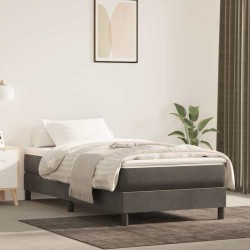Matelas de lit à ressorts ensachés 100x210x20 cm velours 