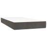 Matelas de lit à ressorts ensachés 100x210x20 cm velours 