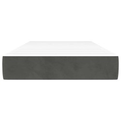 Matelas de lit à ressorts ensachés 100x210x20 cm velours 