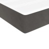 Matelas de lit à ressorts ensachés 100x210x20 cm velours 