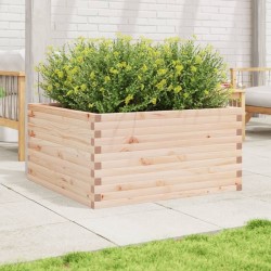Jardinière 90x90x46 cm bois de pin massif 