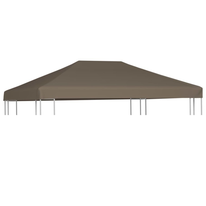 Toile supérieure de gazebo 310 g/m² 3x3 m Taupe Toile supérieure de gazebo 310 g/m² 3x3 m Taupe