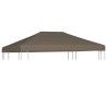 Toile supérieure de gazebo 310 g/m² 3x3 m Taupe 