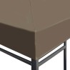 Toile supérieure de gazebo 310 g/m² 3x3 m Taupe 