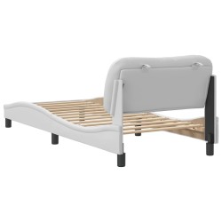 Cadre de lit sans matelas blanc 80x200 cm similicuir 