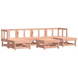 Salon de jardin 7 pcs bois massif douglas 