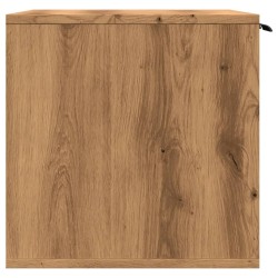 Meuble de bac à litière pour chat chêne artisanal 80x50x45 cm 