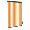 Store roulant d'extérieur 120x250 cm Blanc et orange 
