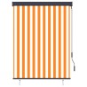 Store roulant d'extérieur 120x250 cm Blanc et orange 