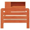 Cadre de lit sans matelas cire marron 75x190 cm bois pin massif 
