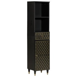 Armoire de salle de bain 38x33x160 cm bois massif de manguier 