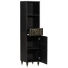 Armoire de salle de bain 38x33x160 cm bois massif de manguier 