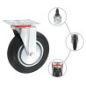 24 pcs Roulettes pivotantes 200 mm 