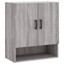 Armoire murale sonoma gris 60x31x70 cm bois d'ingénierie 