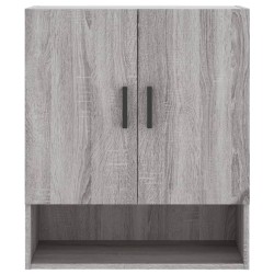 Armoire murale sonoma gris 60x31x70 cm bois d'ingénierie 