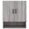 Armoire murale sonoma gris 60x31x70 cm bois d'ingénierie 