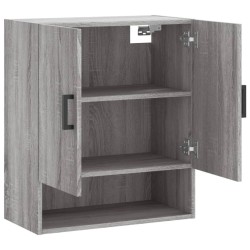 Armoire murale sonoma gris 60x31x70 cm bois d'ingénierie 