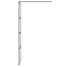 Paroi de douche Noir 80x195 cm Verre ESG dépoli 