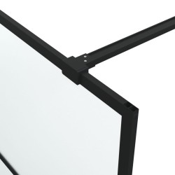 Paroi de douche Noir 80x195 cm Verre ESG dépoli 