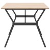 Table à manger cadre en Y 180x90x75 cm bois de pin massif acier 