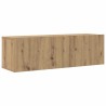 Ensemble de meuble TV mural 8 pcs chêne artisanal 