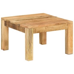 Table basse 55x55x35 cm Bois de manguier massif 